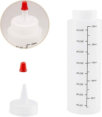 6 عبوات 24oz زجاجة ضغط بهار ضغط زجاجات بلاستيكية كاتشب ضغط زجاجة بخ للصلصة، الشواء، الملابس، الطلاء، ورشة العمل، الفنون والحرف اليدوية in Kuwait