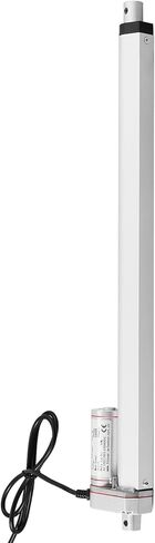 Justech 12V Linear Actuator 400mm 16 Inch Linear Motor 1000N Stroke Linear Actuator with Mounting Brackets for Car RV Electric Door Opener Industrial Machinery Clean Vessel Cargo Medical Window-Silver in Saudi Arabia
