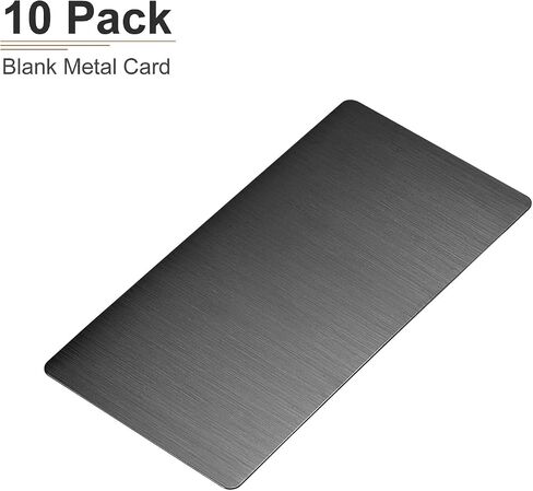 DTGN 80x40x0.4mm(LxWxT) Blank Metal Card - 15Pack - Good for Machinery - Brushed 201 Stainless Steel Equipment Nameplate - Silver Tone in Kuwait