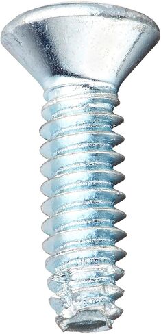 أجزاء صغيرة 0608FPO برغي قطع خيط فولاذي، مطلي بالزنك، رأس بيضاوي 82 درجة، محرك فيليبس، النوع F، حجم الخيط #6-32، طول 1/2 بوصة (عبوة من 100) in Kuwait