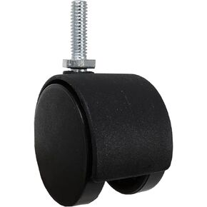 Shepherd Hardware 9733 2-Inch Office Chair Caster, Twin Wheel, 5/16-Inch Threaded Stem Diameter, 75-lb Load Capacity,Black in Saudi Arabia