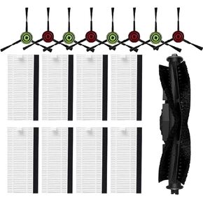 قطع غيار JJ Neumann متوافقة مع Tikom G8000، G8000 Pro، متوافقة مع فرش ملحقات المكنسة الكهربائية الروبوتية Honiture G20 والفلاتر والفرشاة الدوارة (17 عبوة) in Kuwait