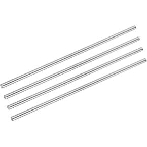 قضبان مستديرة من الفولاذ المقاوم للصدأ 304 من MECCANIXITY، قضبان عمود صلبة مقاس 5 مم × 200 مم لطائرة هليكوبتر طراز السيارة اليدوية DIY، حزمة من 4 قطع in Kuwait
