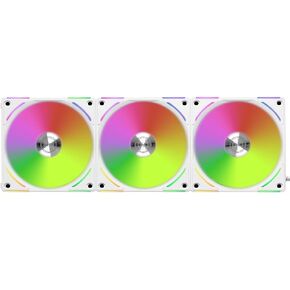 Lian Li UNI Fan AL120V2 120 ملم حزمة ثلاثية باللون الأبيض مع وحدة تحكم in Kuwait