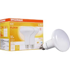 Sylvania Flood BR30 LED Light Bulb, 100W = 15.5W, Dimmable, 10 Year, 1450 Lumens, 5000K, Daylight (41256) , 6 Count (Pack of 1)
