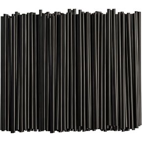 Comfy Package [Case of 10,000] Colored Plastic Straws, 7.75" High Disposable Drinking Straws - Assorted Colors