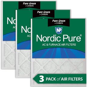 Nordic Pure 20x25x1 (19 1/2 x 24 1/2 x 3/4) Pleated MERV 7 Air Filters 2 Pack