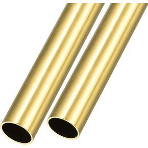 METALLIXITY Brass Tube (17mm OD x 1mm Wall T x 200mm L) 2Pcs, Straight Tubing - for Home Furnishing, Machinery, DIY Handicraft in Saudi Arabia