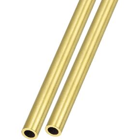 أنبوب نحاسي METALLIXITY (6 مم OD × 1 مم جدار T × 200 مم طول) قطعتان، أنابيب مستقيمة - للتأثيث المنزلي، والآلات، والحرف اليدوية اليدوية in Saudi Arabia