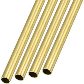 METALLIXITY Brass Tube (8mm OD x 0.5mm Wall T x 300mm L) 4Pcs, Straight Tubing - for Home Furnishing, Machinery, DIY Handicraft in Saudi Arabia