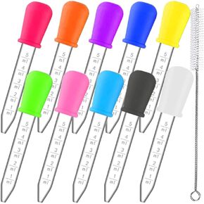 كومباني فيرجون قطارات سائلة للحرف اليدوية للاطفال، 10 عبوات 5 مل خالية من البيسفينول ايه بنسبة 100%، مع طرف لمبة وفرشاة تنظيف للفم، قالب حلوى للاطفال in Kuwait