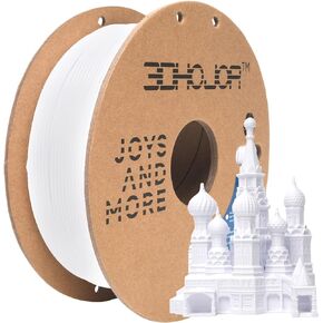 3DHoJor PLA Pro Filament 1.75 مم أبيض، خيوط PLA Plus، خالية من الروائح، خيوط طابعة ثلاثية الأبعاد خالية من الانسداد، بكرة من الورق المقوى 1 كجم (2.2 رطل)، دقة الأبعاد +/- 0.03 مم، تناسب معظم طابعات FDM ثلاثية الأبعاد in Kuwait