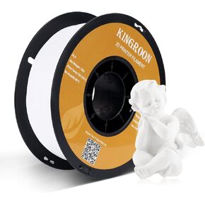Kingroon PLA 3D Printer Filament,10 Rolls, Dimensional Accuracy +/- 0.02 mm, 10kg Spool(22lbs), 1.75 mm，Black