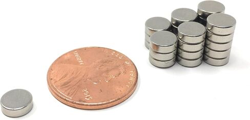 Nexlevl Super Small Refrigerator Magnets 6x2mm, Perfect for Mini Fridge Magnets, 25 Very Tiny Round Craft Magnets, Crafts, DIY Projects, Magnetic Whiteboards, Extremely Reliable 1/4 Inch Magnets in Saudi Arabia