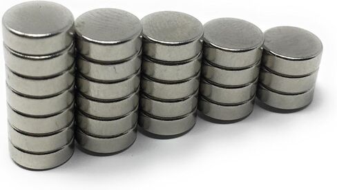 Nexlevl Super Small Refrigerator Magnets 6x2mm, Perfect for Mini Fridge Magnets, 25 Very Tiny Round Craft Magnets, Crafts, DIY Projects, Magnetic Whiteboards, Extremely Reliable 1/4 Inch Magnets in Saudi Arabia