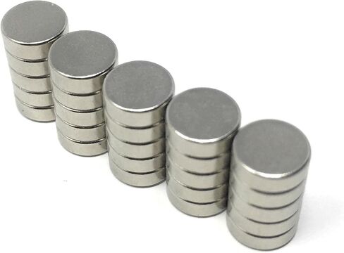 Nexlevl Super Small Refrigerator Magnets 6x2mm, Perfect for Mini Fridge Magnets, 25 Very Tiny Round Craft Magnets, Crafts, DIY Projects, Magnetic Whiteboards, Extremely Reliable 1/4 Inch Magnets in Saudi Arabia