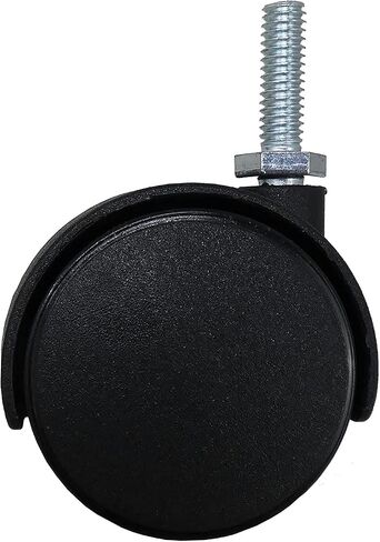 Shepherd Hardware 9733 2-Inch Office Chair Caster, Twin Wheel, 5/16-Inch Threaded Stem Diameter, 75-lb Load Capacity,Black in Saudi Arabia