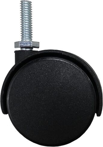 Shepherd Hardware 9733 2-Inch Office Chair Caster, Twin Wheel, 5/16-Inch Threaded Stem Diameter, 75-lb Load Capacity,Black in Saudi Arabia