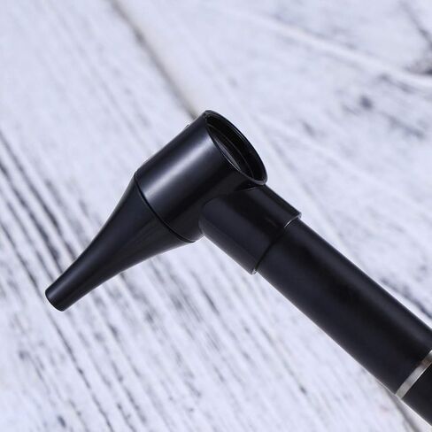 Otoscope with Light - Ear Scope Otoscope with 5 Otoscope Covers, Diagnostic Ear Care Tool for Nurse, , Adults & Pets, Pocket Size, without Battery (Black) in Kuwait