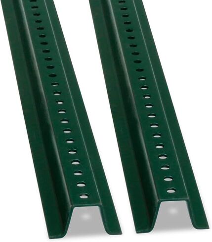 سمارت ساين - عمود لافتة على شكل حرف U K-153-8-2، شديد التحمل | عمود فولاذي مطلي بالمينا بطول 8 قدم - عبوة من قطعتين in Kuwait