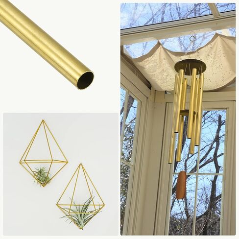 METALLIXITY Brass Tube (8.5mm OD x 0.2mm Wall T x 300mm L) 4Pcs, Straight Tubing - for Home Furnishing, Machinery, DIY Handicraft in Saudi Arabia