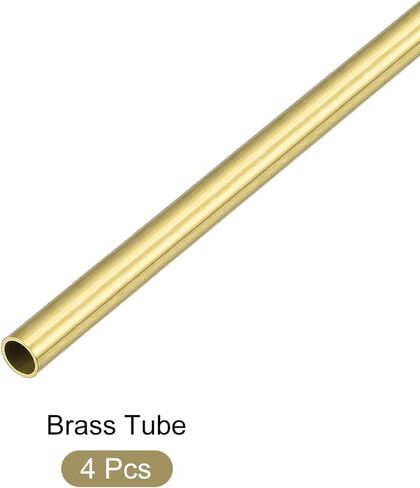 أنبوب نحاسي من METALLIXITY (5.5 مم OD × 0.5 مم جدار T × 300 مم طول) 4 قطع، أنابيب مستقيمة - للأثاث المنزلي، والآلات، والحرف اليدوية اليدوية in Kuwait
