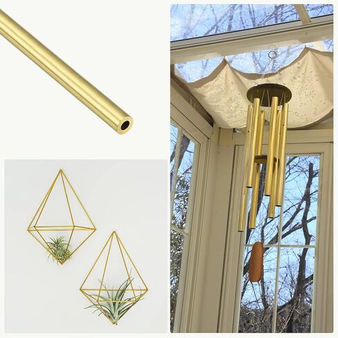 أنبوب نحاسي METALLIXITY (4 مم OD × 1 مم جدار T × 200 مم طول) قطعتان، أنابيب مستقيمة - للتأثيث المنزلي، والآلات، والحرف اليدوية اليدوية in Saudi Arabia