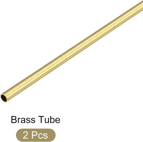 أنبوب نحاسي METALLIXITY (3 مم OD × 0.25 مم جدار T × 300 مم طول) قطعتان، أنابيب مستقيمة - للتأثيث المنزلي، والآلات، والحرف اليدوية اليدوية in Kuwait