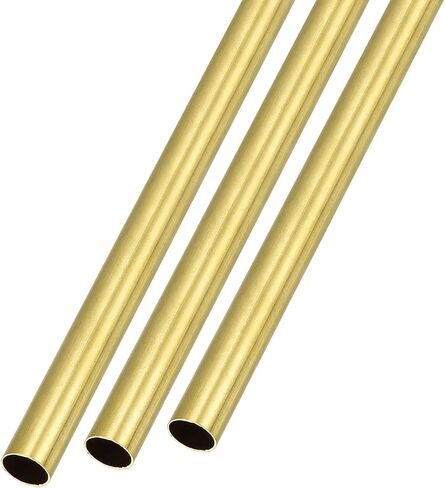 METALLIXITY Brass Tube (9mm OD x 0.25mm Wall T x 300mm L) 3Pcs, Straight Tubing - for Home Furnishing, Machinery, DIY Handicraft in Saudi Arabia