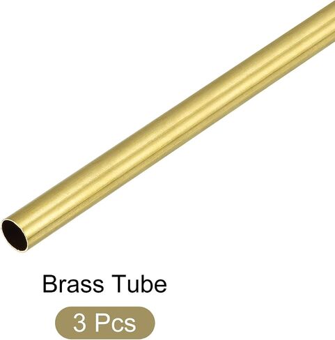 METALLIXITY Brass Tube (9mm OD x 0.25mm Wall T x 300mm L) 3Pcs, Straight Tubing - for Home Furnishing, Machinery, DIY Handicraft in Saudi Arabia