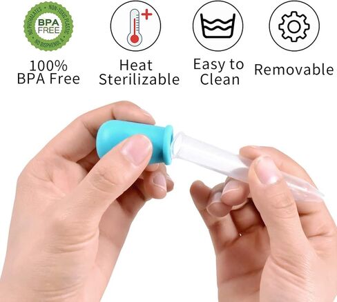 كومباني فيرجون قطارات سائلة للحرف اليدوية للاطفال، 10 عبوات 5 مل خالية من البيسفينول ايه بنسبة 100%، مع طرف لمبة وفرشاة تنظيف للفم، قالب حلوى للاطفال in Kuwait