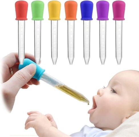 كومباني فيرجون قطارات سائلة للحرف اليدوية للاطفال، 10 عبوات 5 مل خالية من البيسفينول ايه بنسبة 100%، مع طرف لمبة وفرشاة تنظيف للفم، قالب حلوى للاطفال in Kuwait