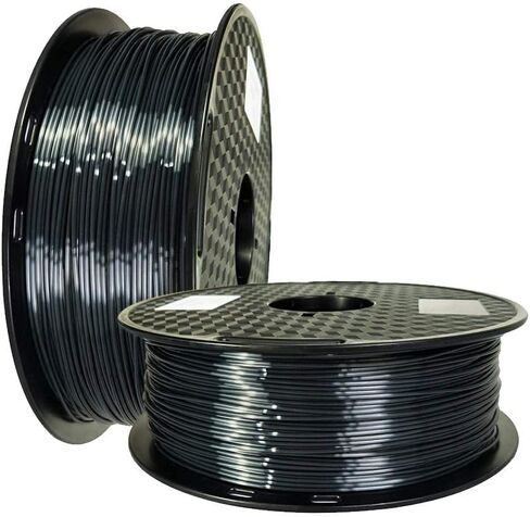 Silk Purple PLA 1.75mm 3D Printer Filament 1KG (2.2 LBS) Silky Shiny Purple 3D Printing Material Metallic Dark Violet Purple Color HZST3D in Kuwait