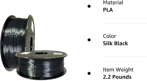 Silk Purple PLA 1.75mm 3D Printer Filament 1KG (2.2 LBS) Silky Shiny Purple 3D Printing Material Metallic Dark Violet Purple Color HZST3D in Kuwait