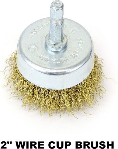 طقم فرش للأسلاك الخشنة المطلية بالنحاس للأغراض العامة من MIBRO 971531 مع مقبض سداسي 0.6 سم، 6 قطع in Kuwait