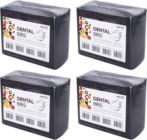 مرايل أسنان للاستعمال مرة واحدة من OneMed مقاس 33.02 سم × 45.72 سم، 250 قطعة، 3 طبقات مقاومة للماء، مرايل وشم للأسنان باللون الوردي، غطاء صينية طبية لعيادة الأسنان وغطاء طاولة للأظافر in Kuwait