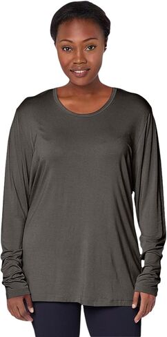 Soft Crew Neck Workwear Originals Underscrub Long Sleeve Tee Shirts for Women 4881 in Kuwait