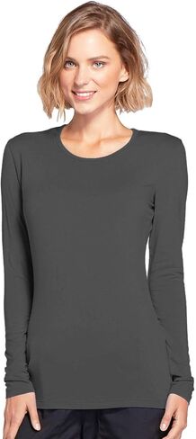 Soft Crew Neck Workwear Originals Underscrub Long Sleeve Tee Shirts for Women 4881 in Kuwait