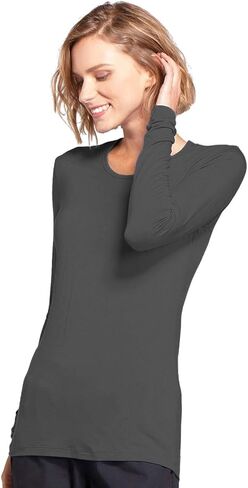 Soft Crew Neck Workwear Originals Underscrub Long Sleeve Tee Shirts for Women 4881 in Kuwait