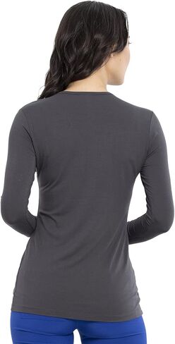 Soft Crew Neck Workwear Originals Underscrub Long Sleeve Tee Shirts for Women 4881 in Kuwait