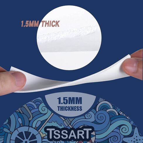 شريط إسفنجي من TSSART مكون من قطعتين من شريط إسفنجي من البولي إيثيلين - شريط إسفنجي مزدوج الجوانب بسمك 1.5 مم، شريط إسفنجي أبيض، شريط لاصق ناعم للتركيب لملصق معلق للصور الفنية ثلاثية الأبعاد - عرض 1 بوصة وطول إجمالي 100 قدم in Kuwait