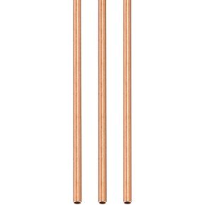 أنبوب نحاسي DTGN 3 مم × 0.2 مم × 300 مم (ODxWall TxL) - 3 عبوات - جيد لإطار ديكور DIY لمعدات الآلات - أنابيب معدنية مستديرة in Kuwait