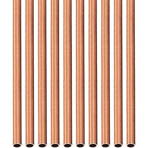 أنبوب نحاسي DTGN 2 مم × 0.5 مم × 300 مم (ODxWall TxL) - 10 عبوات - جيد لإطار ديكور DIY لمعدات الآلات - أنابيب معدنية مستديرة in Saudi Arabia