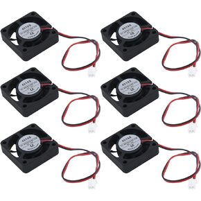 Antrader 3-Pack 12V 0.1A 2Pin 25mm x25mm x10mm DC Small Mini Brushless Cooling Fan