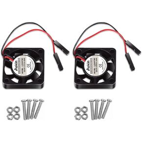 2pcs 3007 Fan for Raspberry Pi 5 30x30x7mm Cooler Fan Pi Brushless Cooling Fan 30MM 1.18in 3.3V 5V DC Quiet Fan for Raspberry Pi 4, Pi 3 B+, Pi 3 B, Pi 2, Pi B+, Pi Zero/Zero W,Robot Project
