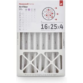 هانيويل هوم 16x25x4 MERV 8، فلتر هواء فرن التيار المتردد، عبوة واحدة (CF408F1625-1PKAM) (الأبعاد الفعلية: 15.63 × 24.75 × 4.38 بوصة) 1 فلتر in Kuwait