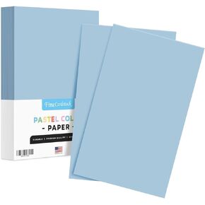 Blue Pastel Colored Menu Paper - 8.5" x 14" (Legal Size) - For Documents, Announcements, Menus Arts and Crafts | Bulk Pack of 100 Sheets
