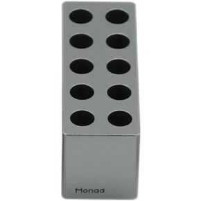 كتلة معدنية Monad، رف أنبوب ألومنيوم، حامل أنبوب، توصيل سريع للحرارة، نقل سريع للحرارة، لأنبوب الطرد المركزي وأنبوب EP (كتلة معدنية 0.5 مل (10 بئر)) in Kuwait