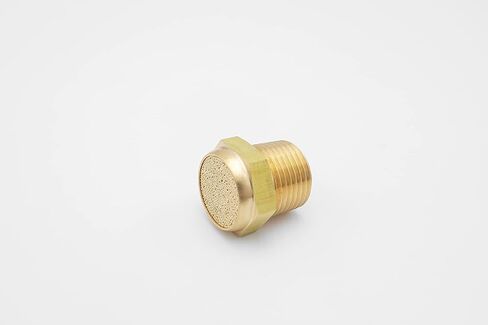 Pneumatic Air Muffler, Sintered Bronze Brass Muffler Filter 1" Male NPT Pneumatic Noise Reduce Air Solenoid Valve Silencer Fitting (Pack of 1) in Saudi Arabia
