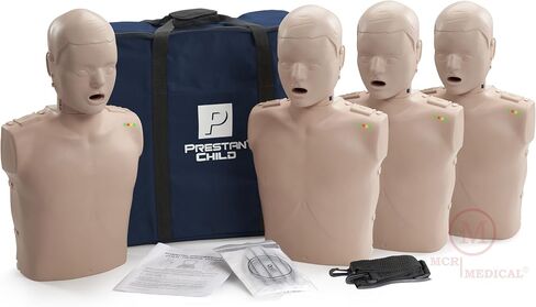 Prestan Child CPR Manikin w/ Monitor - 4 Pack - Medium Skin in Saudi Arabia